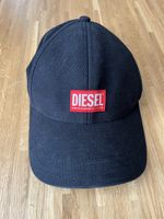 Diesel Cap Schwarz - rotes Logo - One Size - verstellbar