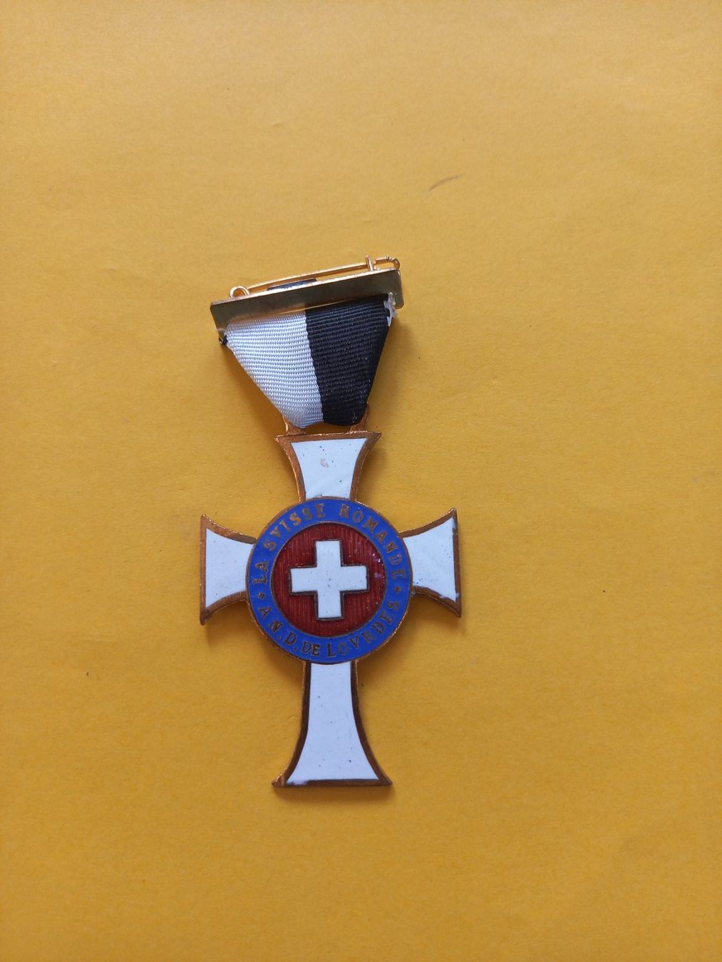 Medaglie: Médaille, A N.D. de Lourdes, La Suisse romande – Usato da Rossens FR venduto da Souris1