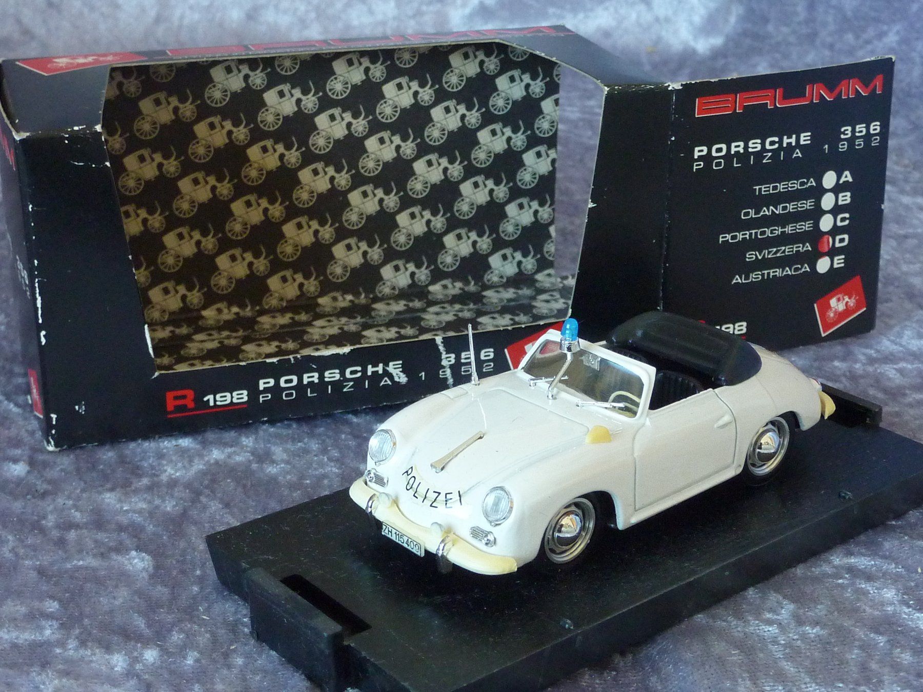 Porsche Modellini d'auto: Porsche 356 Polizei  ZH115409  1:43 – Nuovo (secondo la descrizione) da Dürrenäsch venduto da modellautos4you