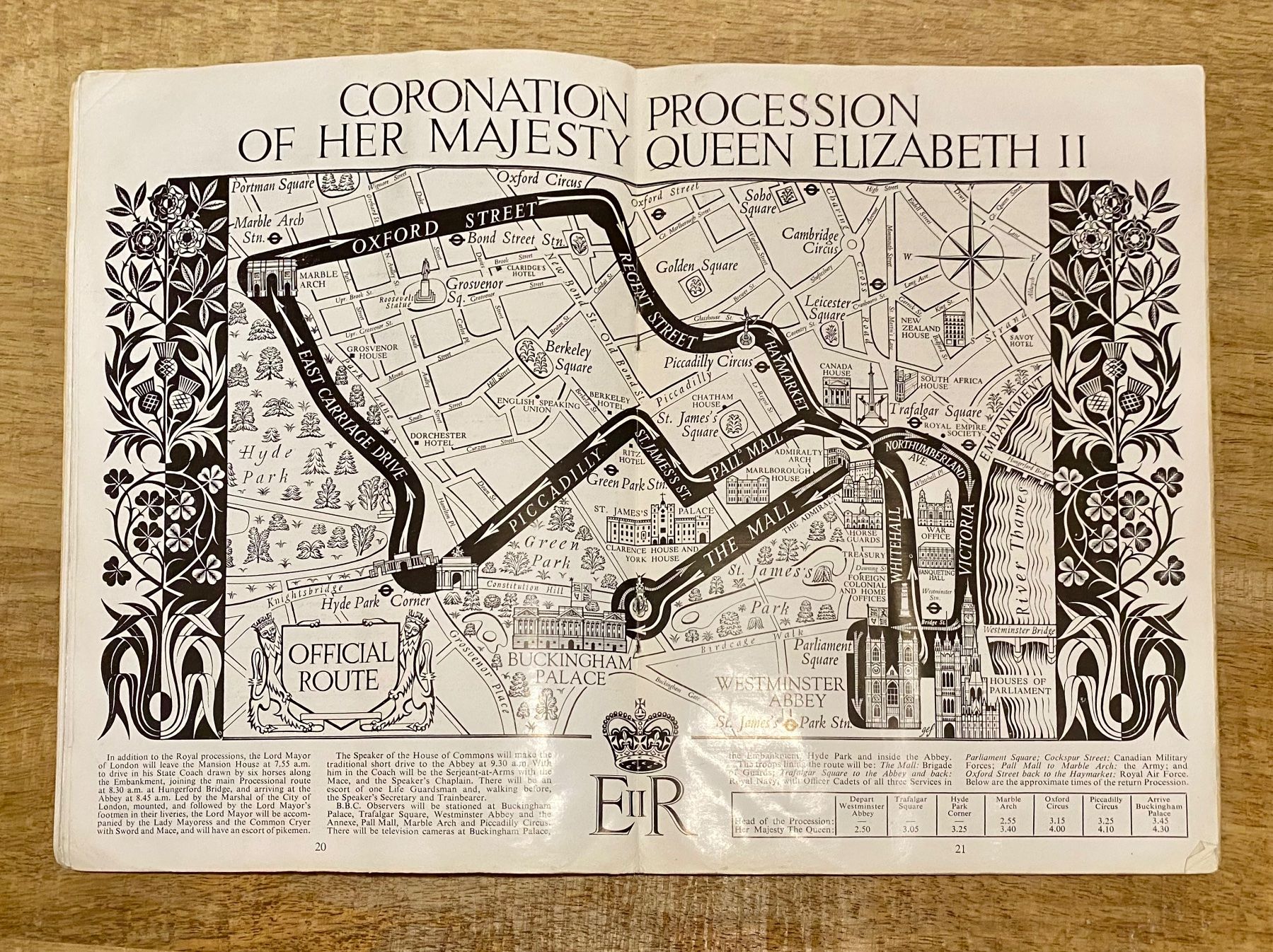 Riviste & Magazine: 1953 - QUEEN ELIZABETH II Krönungs Programmheft - England – Usato da Root venduto da ENGLAND-TREASURES 7