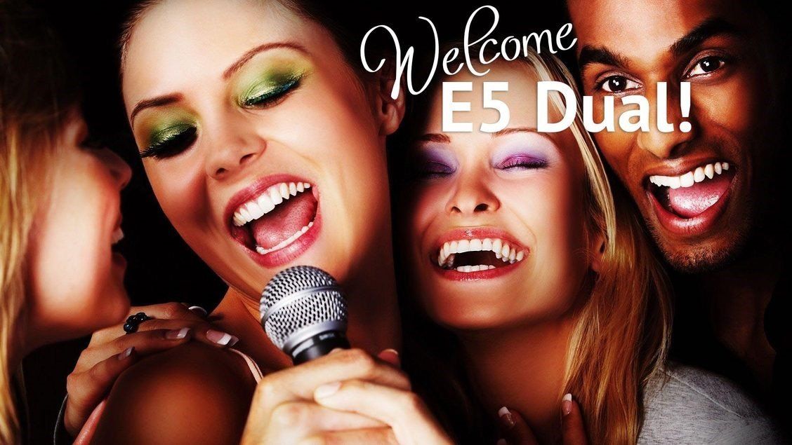Microfoni: KARAOKE Magic Sing E5 Dual, 2 kabellose Mikrofone, Wireless – Nuovo e nell'imballaggio originale da Flumserberg Tannenbodenalp venduto da karaokeseller 5