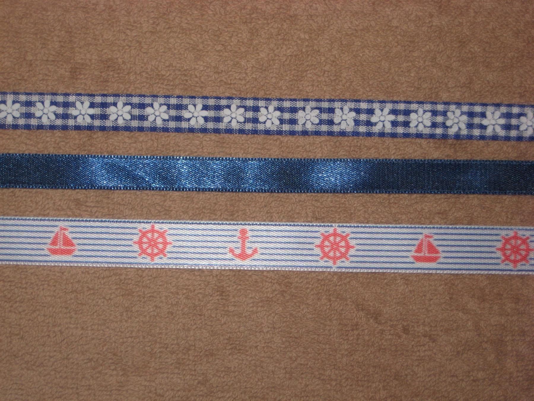 Nastri decorativi: Bändeli - Set 6 Bänder blau / weiss – Nuovo e nell'imballaggio originale da Füllinsdorf venduto da Schlupp 1