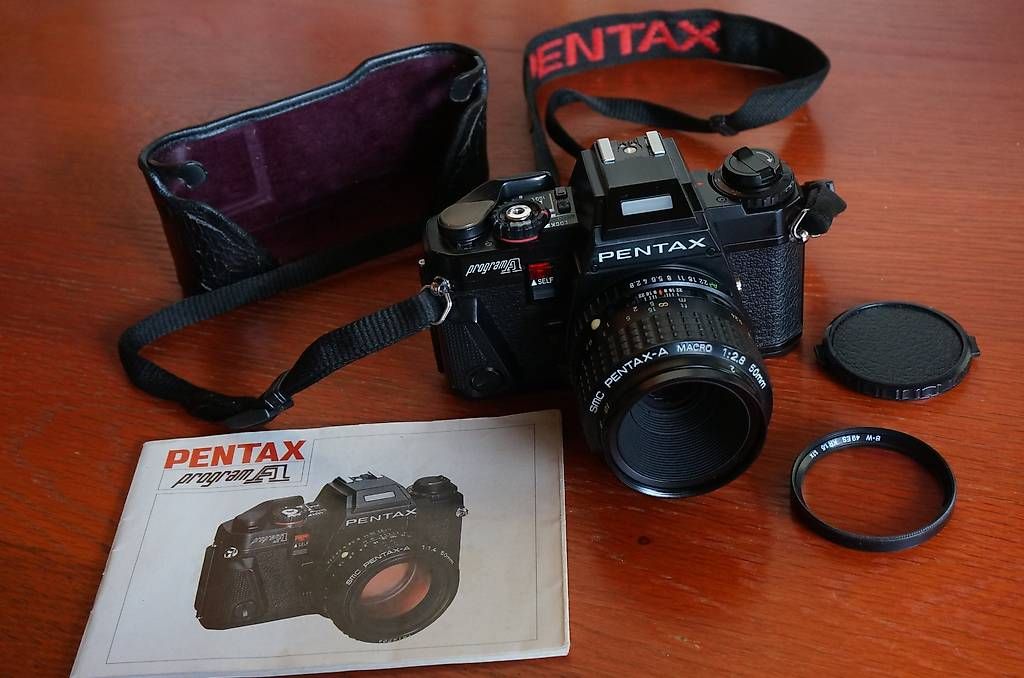 Pentax Fotocamera: Pentax Program A mit Pentax-A Macro 50mm f2.8 "Dream-Team" – Usato da Spreitenbach venduto da Salesmanship