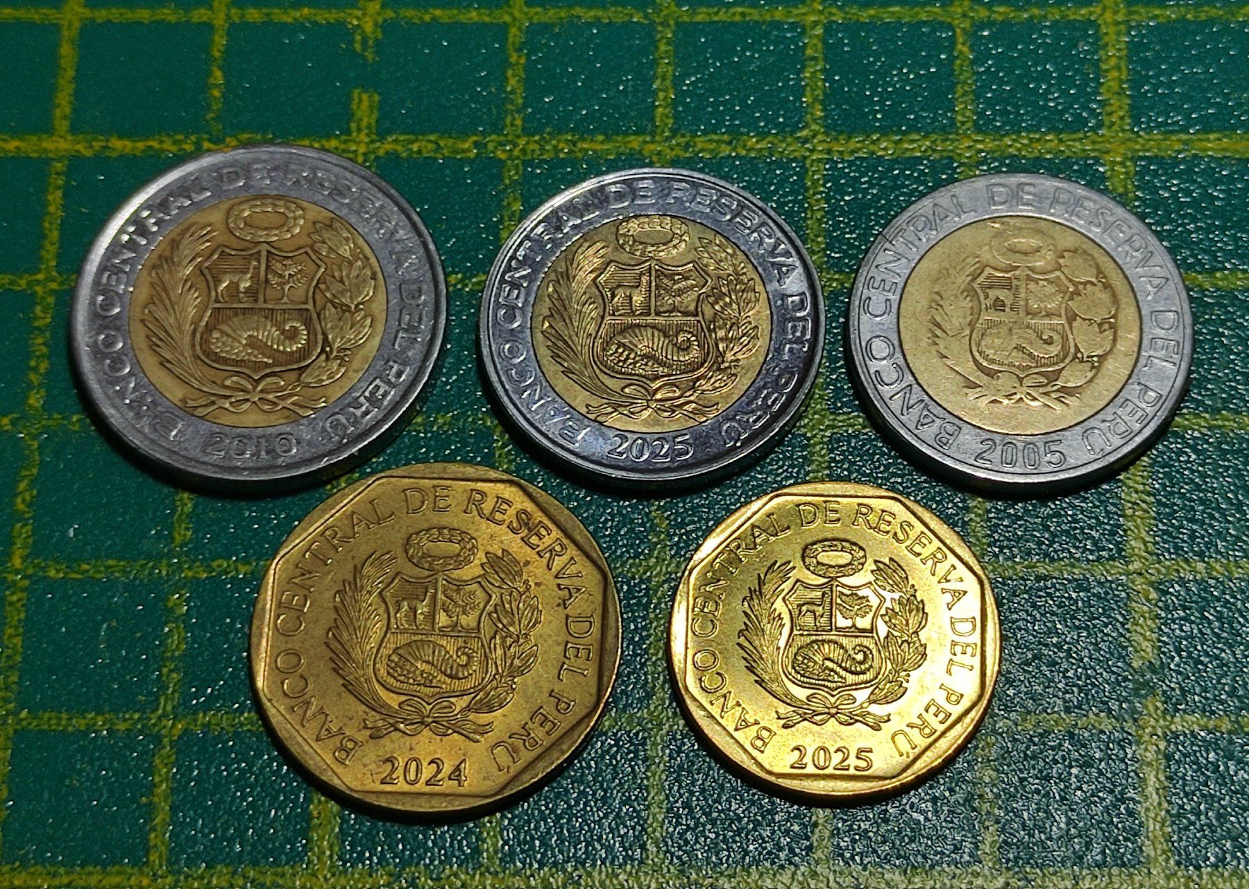 Tutti le monete: 5 Münzen aus Peru – Usato da Baar venduto da Maxlee75