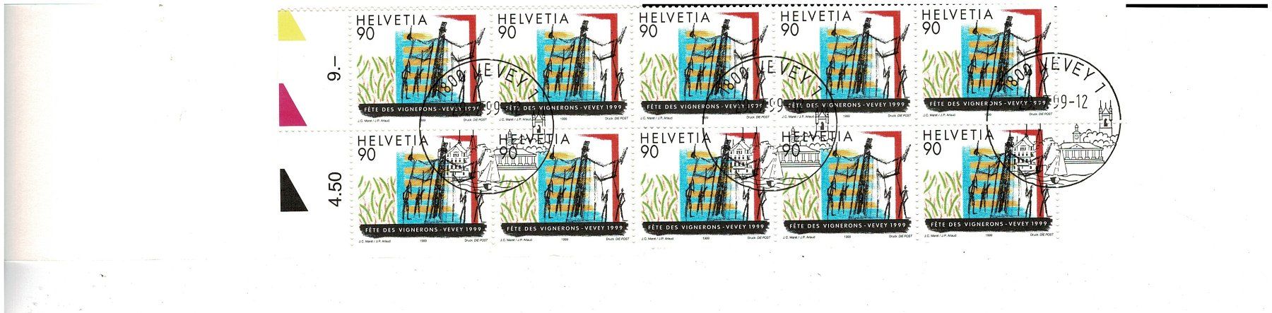 Tutti i francobolli: Fête des Vignerons Heftchen ET 1er jour – Usato da Lausanne venduto da Whorvath