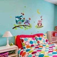 Sticker Hiboux Branche Rigolo
