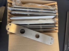 Topaz Langschild Edelstahl matt, RZ78, Neuwertig!
