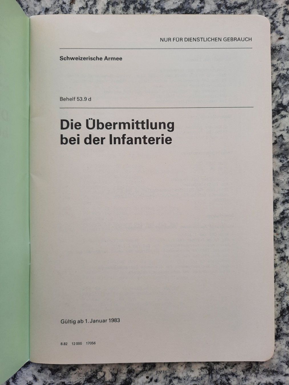 Livres: Die Übermittlung bei der Infanterie – D'occasion à Ruswil par Sammlergeist 1