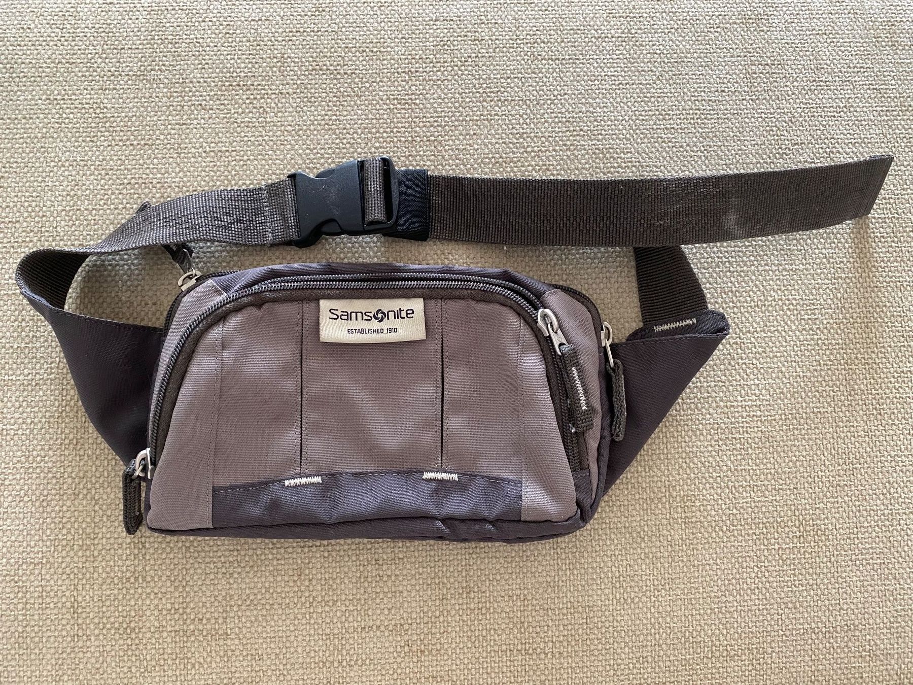 Samsonite Taschen: Bauchtasche Samsonite grau – Gebraucht aus Zürich von anasustic