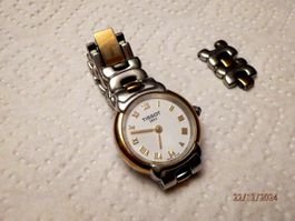 Tissot, Damen Armbanduhr, Quartz, 23mm, zum Teil vergoldet.