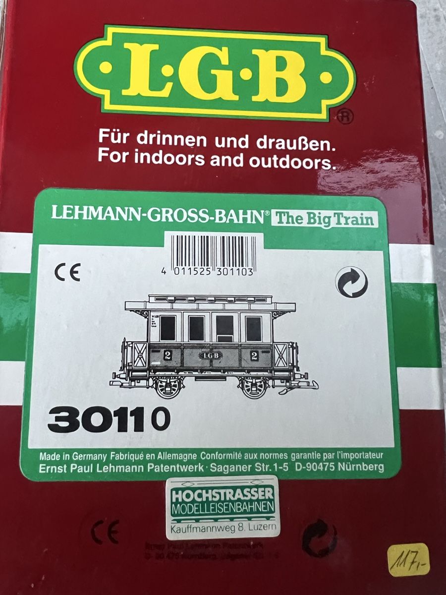 LGB Modellini di ferrovie: LGB 30110 Personenwagen – Usato da Luzern venduto da Filisur