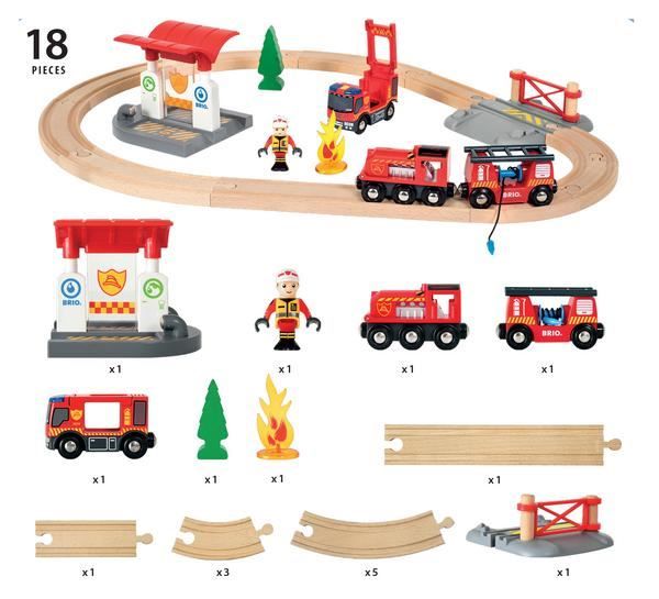 Brio Giocattoli: Brio Feuerwehr Set - 18 Teile – Nuovo e nell'imballaggio originale da Malters venduto da leif 1