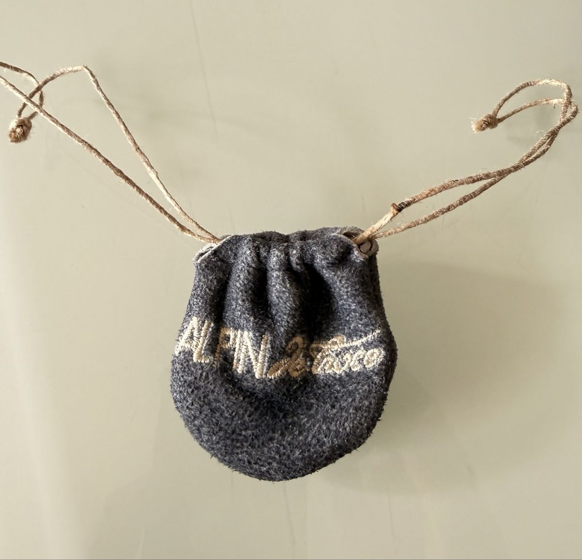 Taschen: Alpin de luxe Loacker Mini-Sack Beutel Grau Münz Behälter – Neu (gemäss Beschreibung) aus Sursee von Betlaze