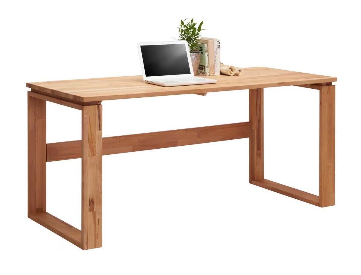 Schreibtische: Schreibtisch 160/70/75 cm Buche Echtholz – Neu (gemäss Beschreibung) aus Schupfart von spitfire72