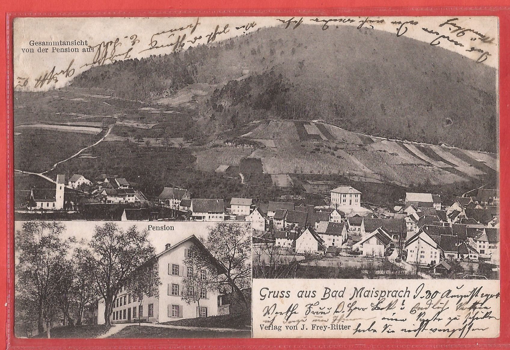 Cartes postales: Bad Maisprach mit Pension - 1905 – D'occasion à Fislisbach par Porano