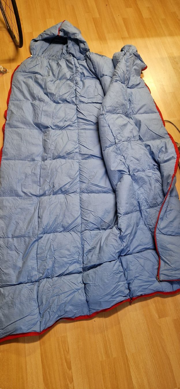 Sacchi a pelo: Blauer Daunenschlafsack mit Kapuze – Usato da Gasel venduto da sale65 2
