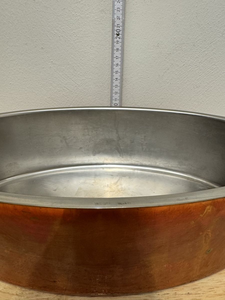 Pentole: Kupfert POT mit Deckel und Einsatz Oval 35cm  – Usato da Birsfelden venduto da inf_l2yy 4