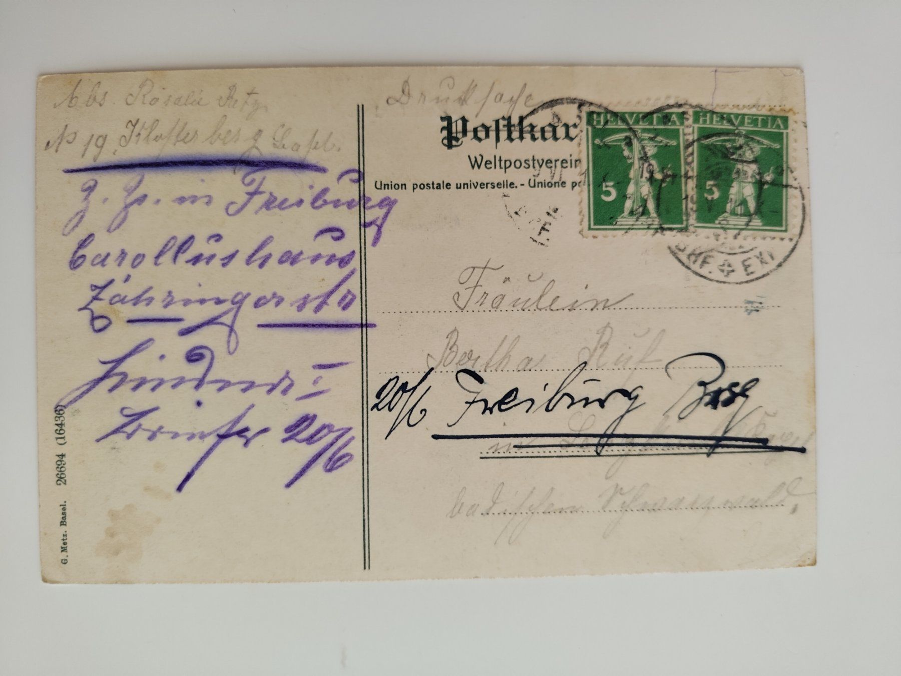 Ansichtskarten: Dampfzug, Rheinfelden ca. 1910 – Gebraucht aus Ohmstal von Lebensfreude05 1