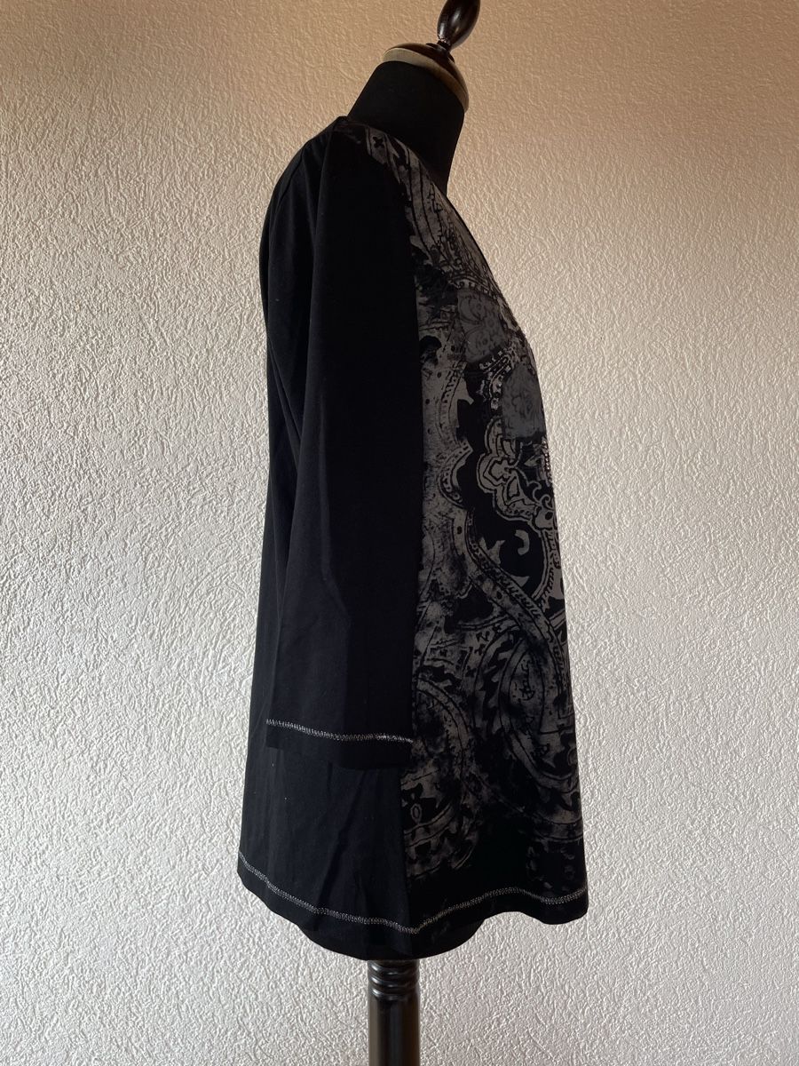 T-shirt: L damen Premium Shirt Langarm Schwarz Basic kl stern – Usato da Vinelz venduto da sonnenmond77 5