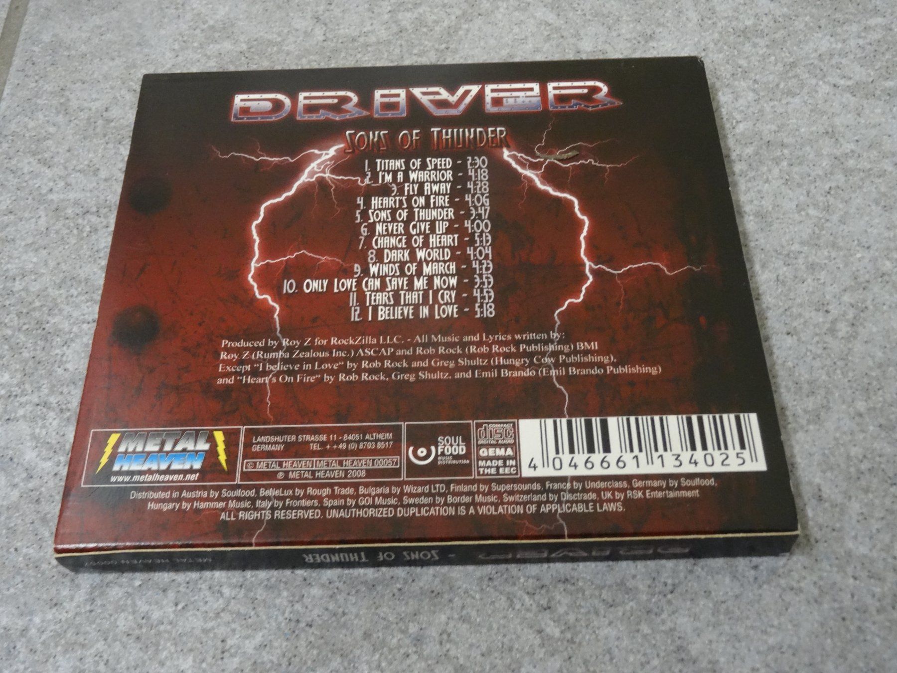 CD: Driver - Sons of Thunder CD – Usato da Olten venduto da Disc-Ausverkauf 1