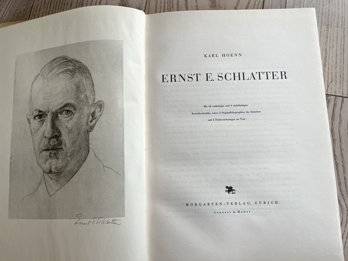 Libri: Ernst E. Schlatter - Monographie von 1943 – Usato da Romanshorn venduto da Apfelschuss 1