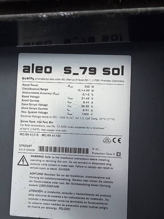 Dispositivi a energia solare: Photovoltaik  – Usato da Eschlikon TG venduto da Montykokino 2