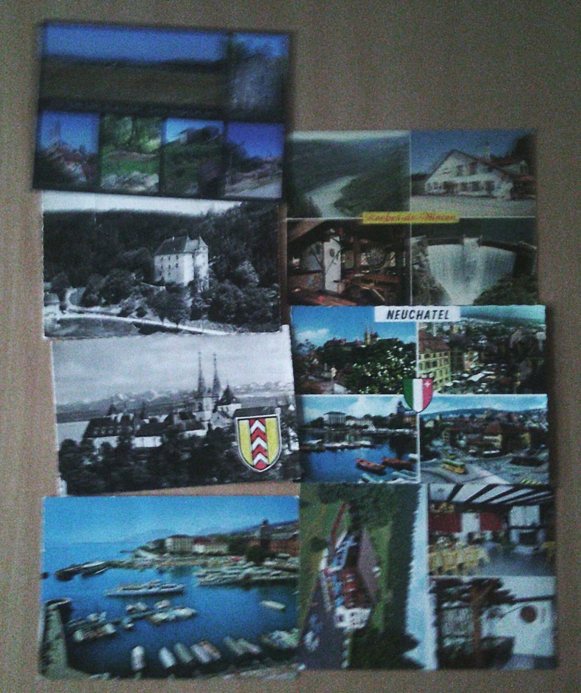 Cartoline postali: Lot 7 Ansichtskarten Neuchâtel 2 gelaufen – Usato da Uffikon venduto da Semo2