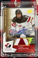 Eishockey Sammelkarte Theo Rochette (Patch Auto /25)