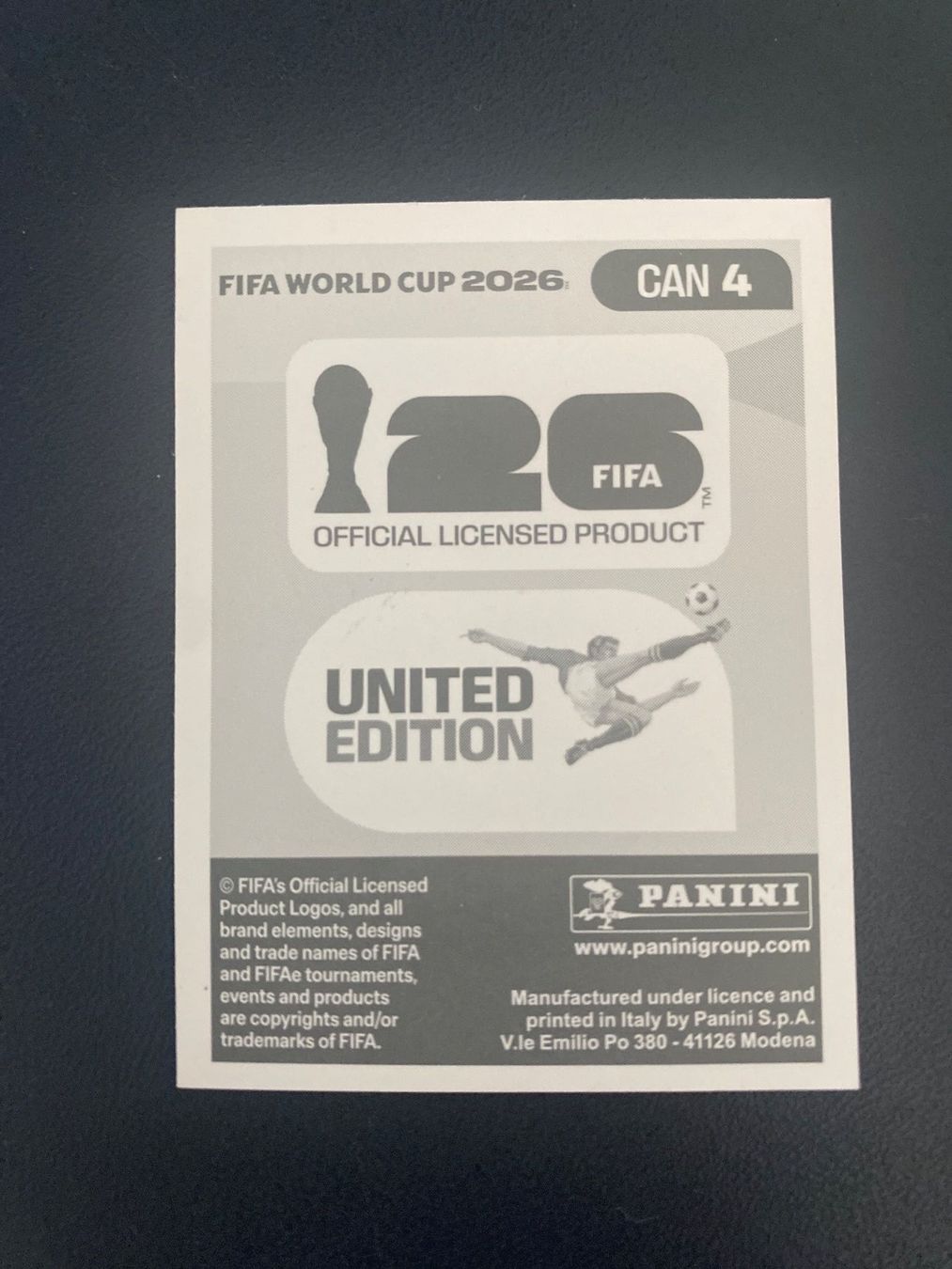 Panini Carte collezionabili: Panini FIFA World Cup Sticker CAN 4 – Nuovo (secondo la descrizione) da Glattbrugg venduto da riseca 1