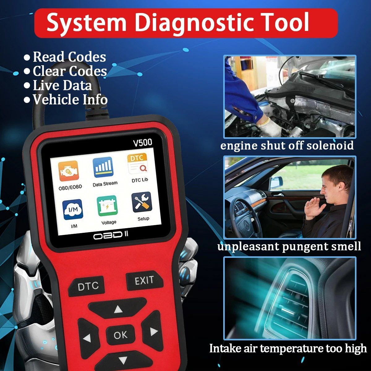 Misurare: NEU Scanner OBD2 Diagnosegerät Fehlerausleser / Lecteur OBD2 – Nuovo e nell'imballaggio originale da Isérables venduto da Wishlist 2