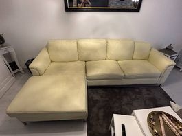 AKTION: Ecksofa aus echten Leder