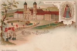 Kt.Schwyz-Einsiedeln- Litho 1911