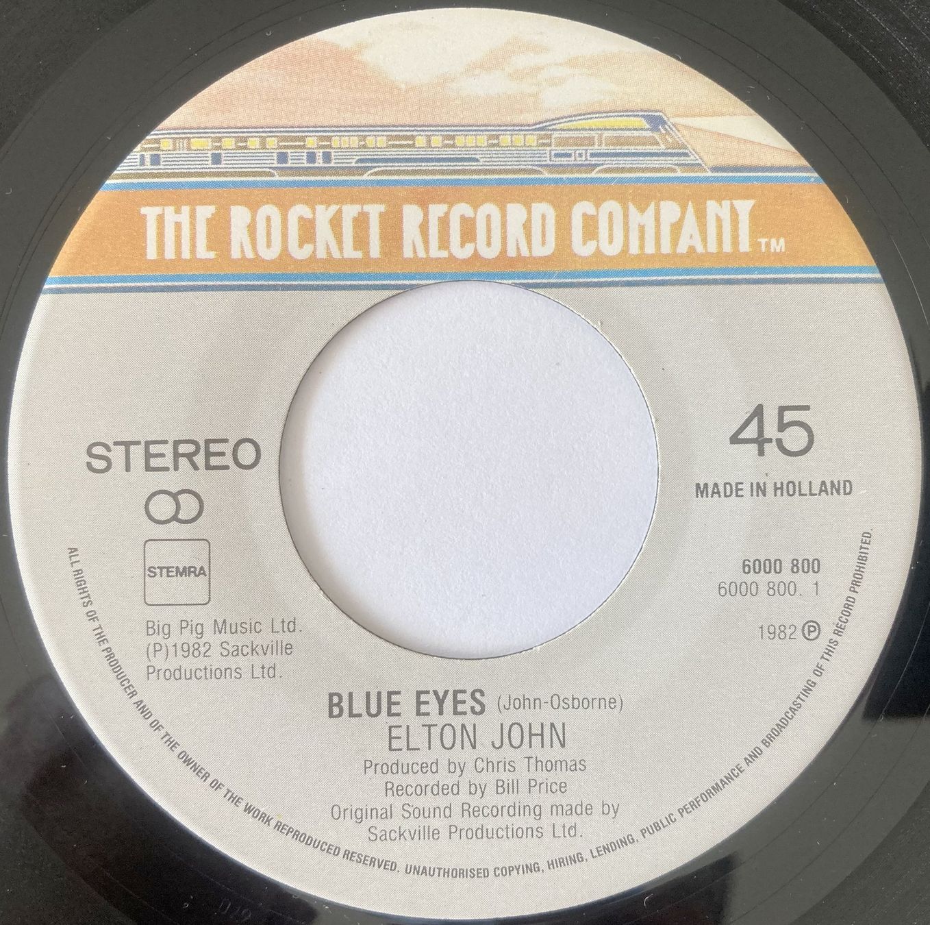 Vinyles: ELTON JOHN - BLUE EYES – D'occasion à Bottens par hotter-than-hell 2