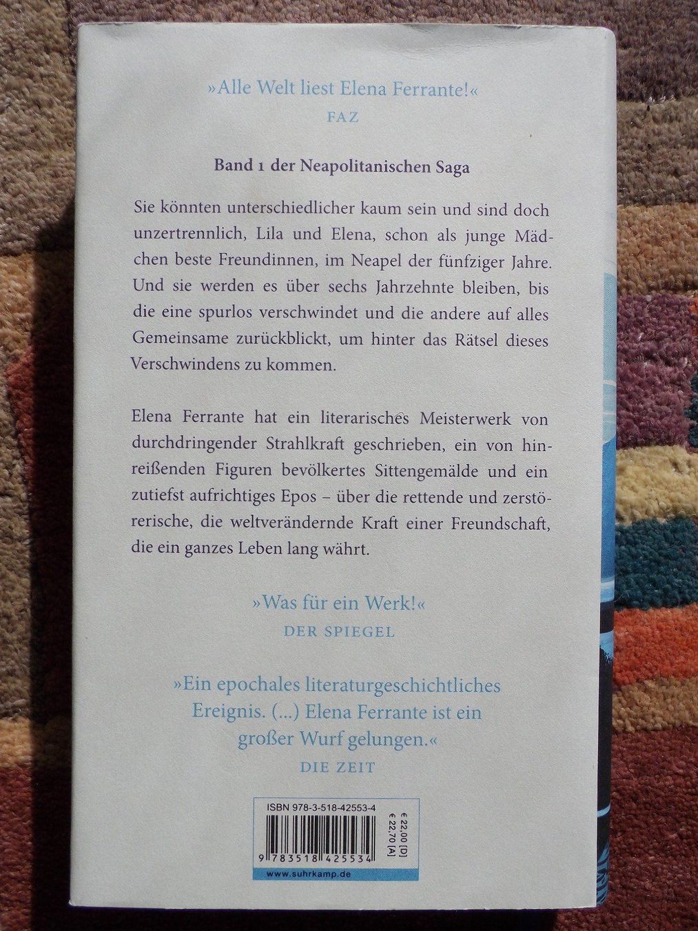 Bücher: Elena Ferrante: Meine geniale Freundin – Gebraucht aus Uster von urs_75by 1