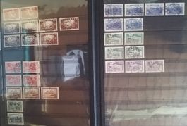Album Dubletten viele Sätze gestempelt Kt. über 5300.-