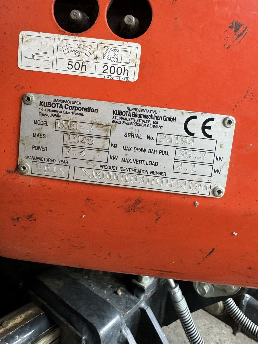 Kubota Excavateurs: Kubota u10 – D'occasion à Biasca par mau_jyn2 8