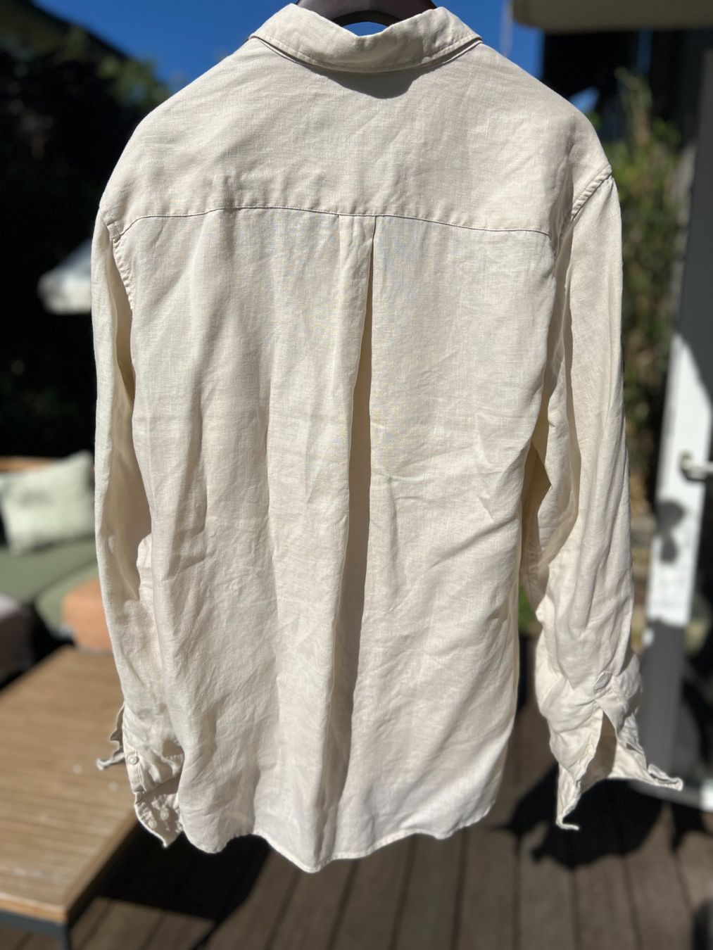 Camicie: Les Deux Hemd 100% Leinen Grösse L Beige – Usato da Wallisellen venduto da Val1990 4