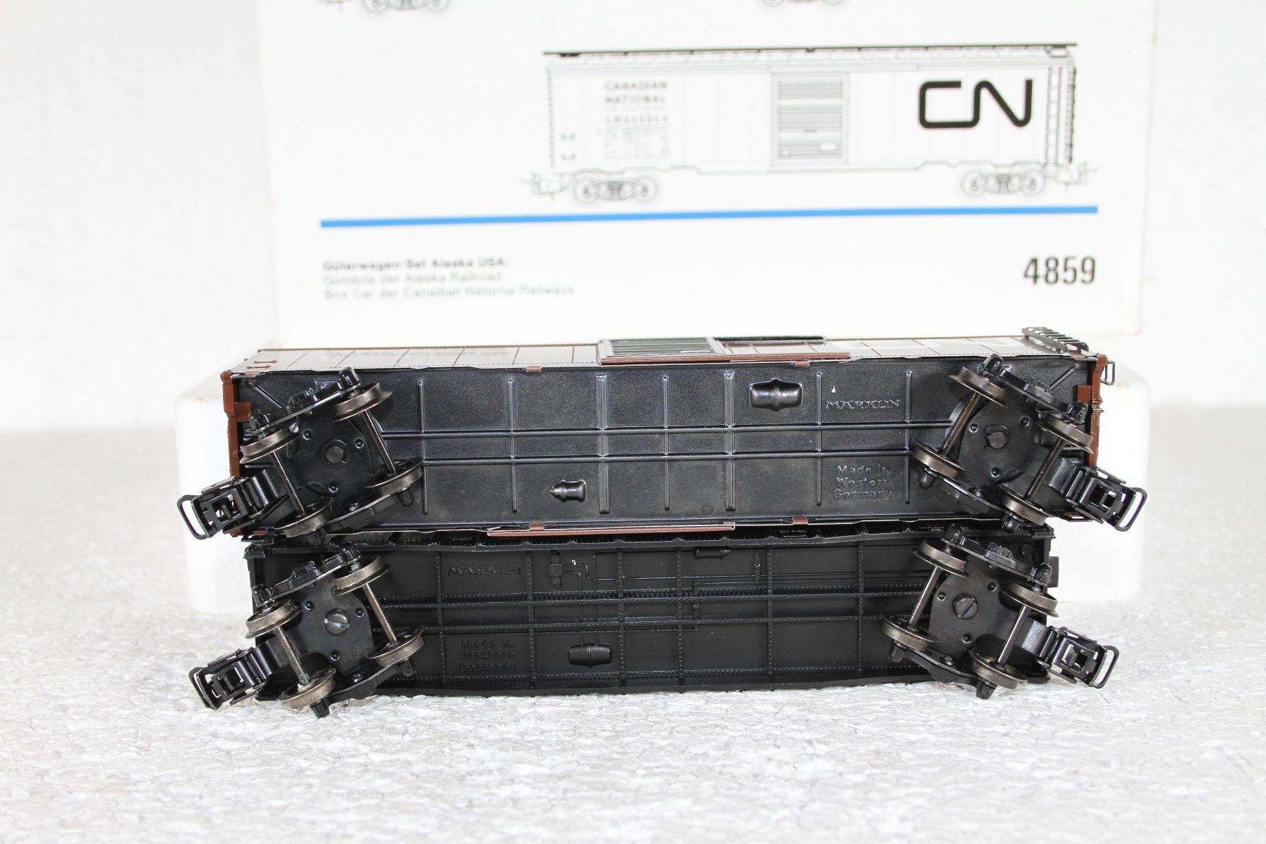 Märklin Modellini di ferrovie: Märklin 4859 USA Alaska Güterwage Set – Usato da Triesen venduto da cor_62ts 5