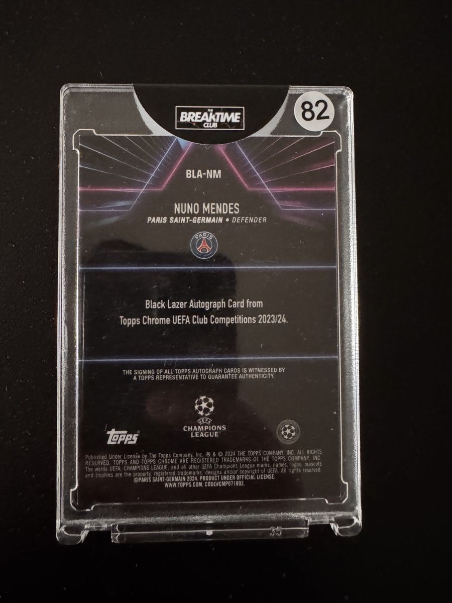 Autografi: Nuno Mendes Autogramm Topps 175/199 PSG – Nuovo (secondo la descrizione) da St. Moritz venduto da PauloM98 1