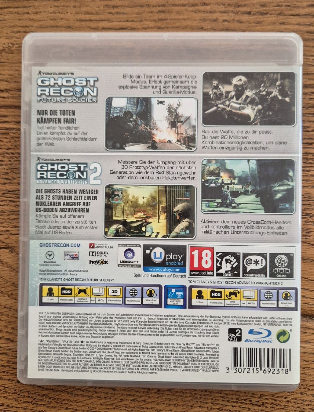 Jeux: Tom Clancy’s Ghost Recon Doppelpack PS3 - seltene Version – Neuf (Voir description) à Au SG par KonsoleWerk 1