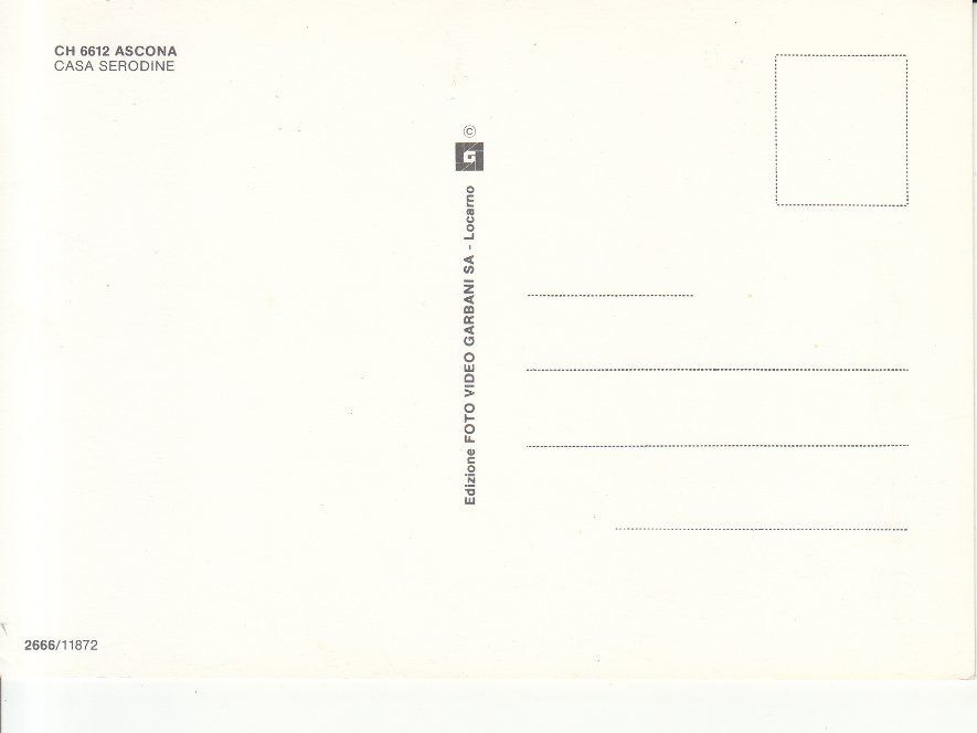 Cartoline postali: Ascona Serodine ca. 1980 – Usato da Bürglen TG venduto da StampGraf 1