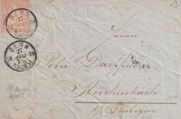 Strubel Brief 1859 von BERN, sehr gut erhalten Nr.24G
