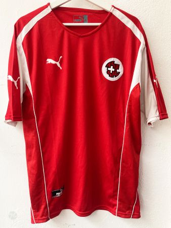 Puma Schweiz Fussball Trikot Grösse XL Rot/Weiss 2004 Home