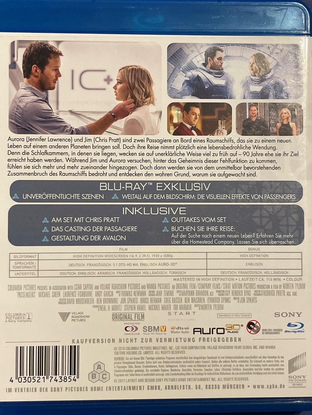 Tutti i DVDs: Passengers   (2016) – Nuovo (secondo la descrizione) da Waldenburg venduto da Gonzo8 1