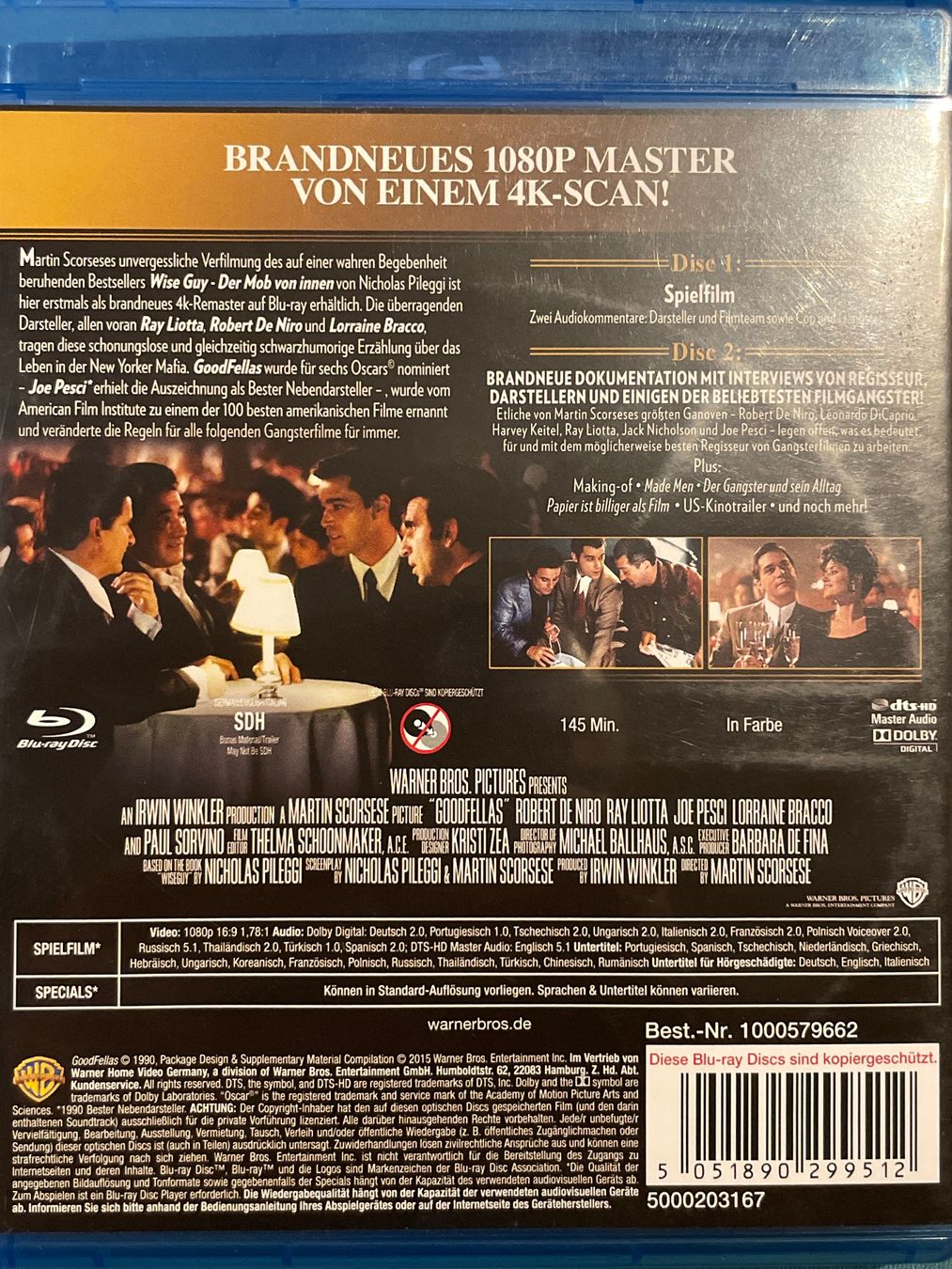 Tutti i DVDs: GoodFellas  (1990)   2-Disc Edition – Nuovo (secondo la descrizione) da Waldenburg venduto da Gonzo8 1