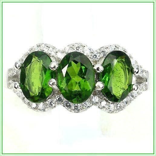Anelli: ♛ Chromdiopsid 925 Silberring – Nuovo e nell'imballaggio originale da Oberglatt ZH venduto da Hot-Spot 1