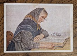 Bibelleserin, A. Anker, 1934, B. Baier,Arbeitsheim Pfäffikon