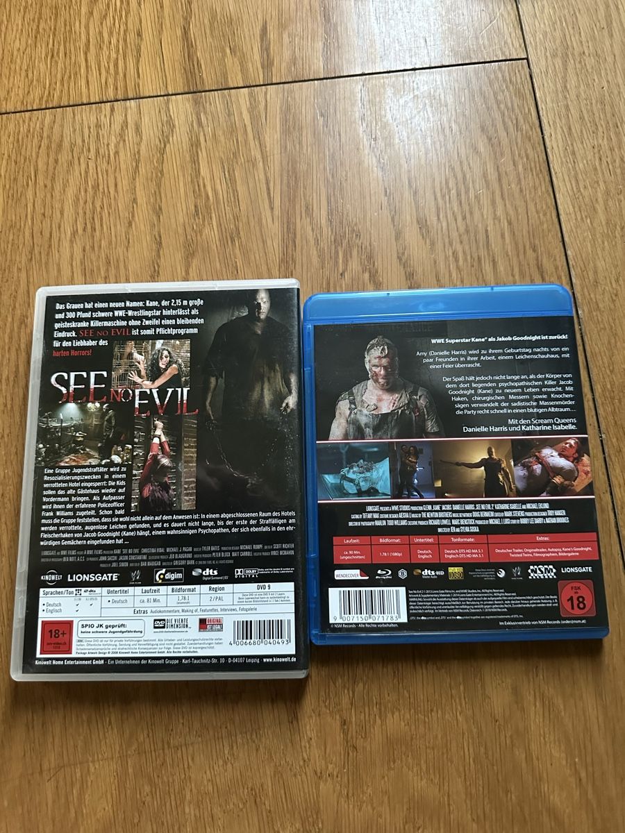 Alle DVDs: See no Evil 1-2 Bluray DVD ￼ – Gebraucht aus Benken ZH von Audi-erich 1