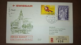 Swissair Zürich - Kuwait 04.04.1976