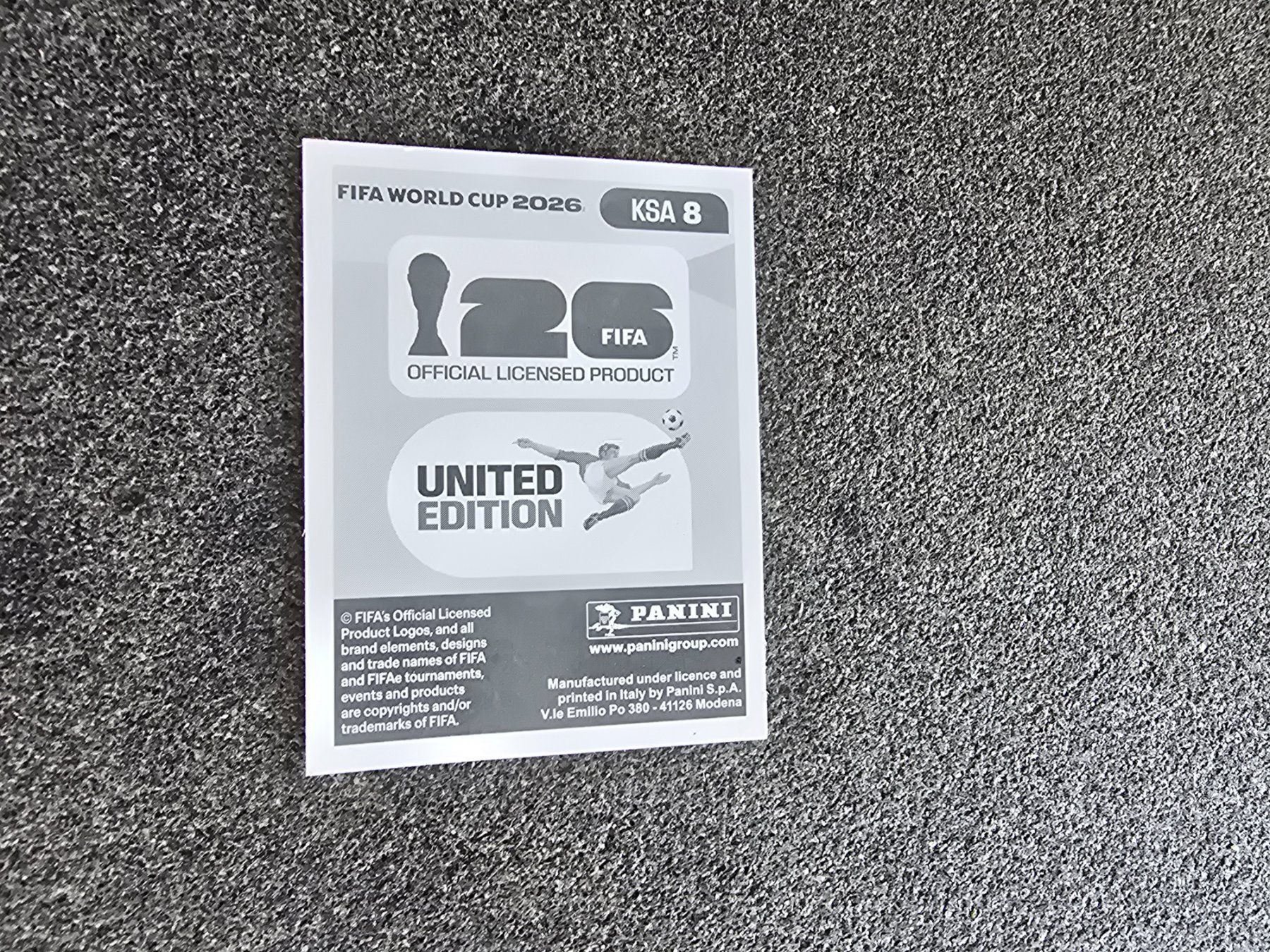 Panini Cartes à collectionner: Panini WM 26 - KSA8 – Neuf (Voir description) à Tennwil par mal_2fhf 1